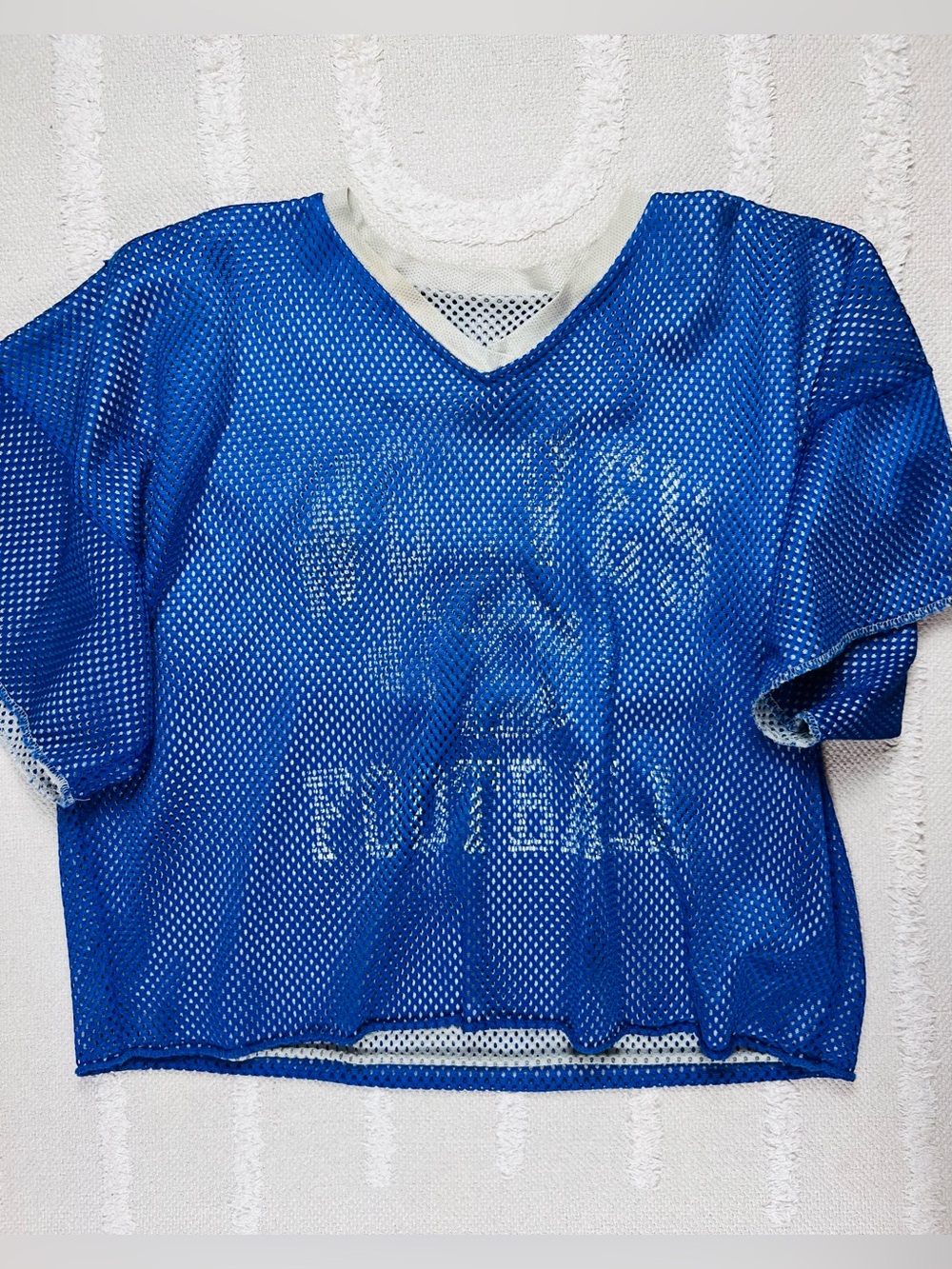 Vintage Football Practice Jersey High School Wolves Reversible– Blue/White – L - Picture 3 of 10